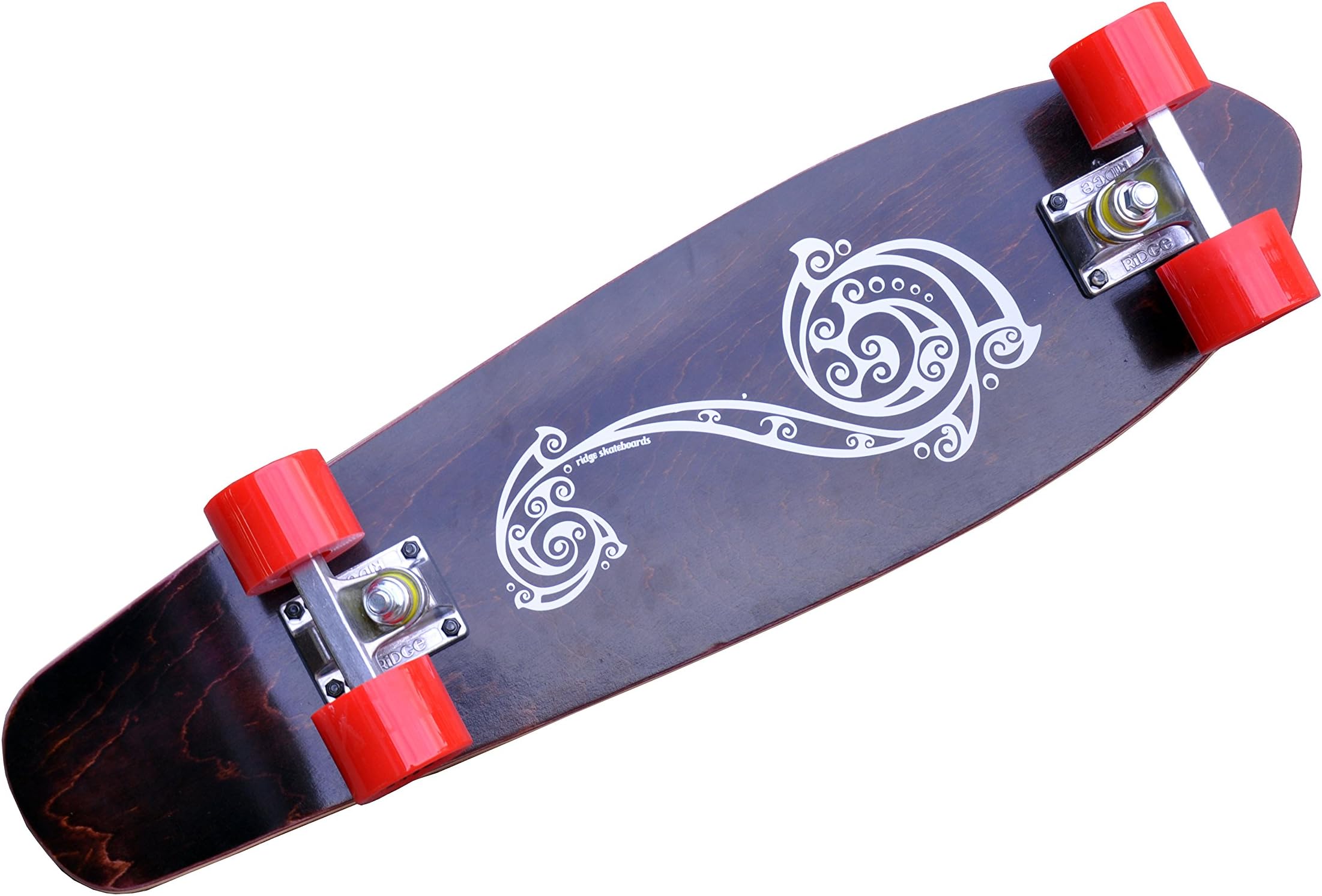 Ridge Skateboads Unisex's Polynesia Skateboard-Red, 27-Inch