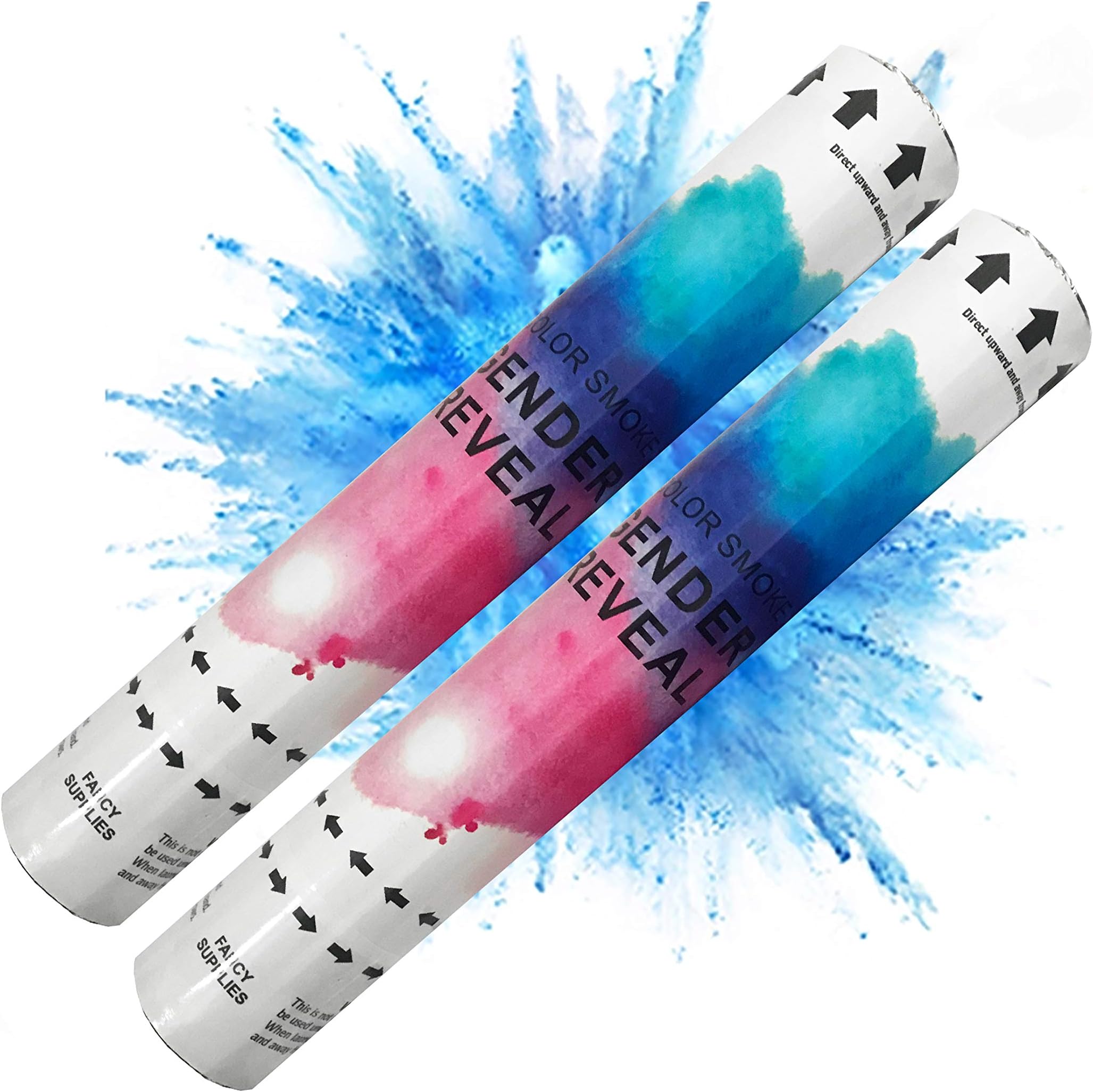 Fancy Supplies Pack of 2 Blue Baby Gender Reveal Dispensers It's a Boy Sex Surprise Party (2 Piece, Blue)
