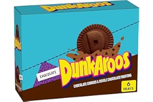 BETTY CROCKER DunkAroos Chocolate Cookies and Double Chocolate Frosting, 6 Count