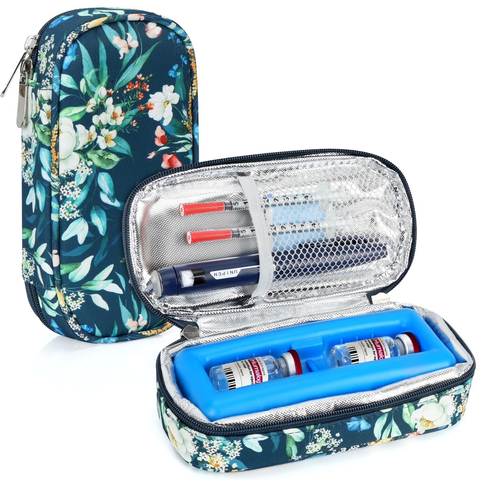 Photo 1 of YOUSHARES Insulin Vials Cooler Travel Case - TSA Approved Diabetic Medication Vial Cooling Bag with Protective Ice Brick, Refrigerated Diabetes Supplies Organizer, Small Bottle Carrying Storage