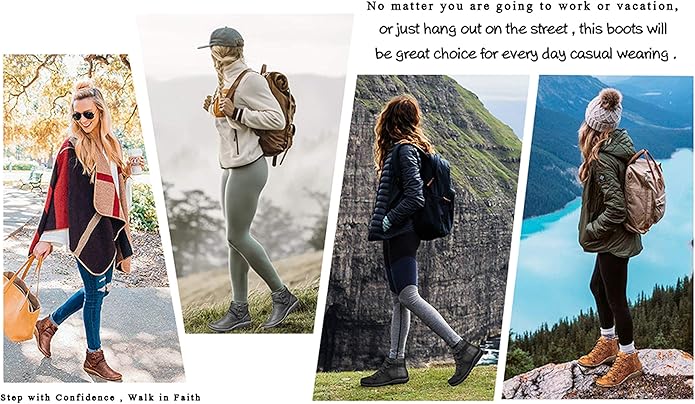 Rainlin Womens Booties Walking Hiking