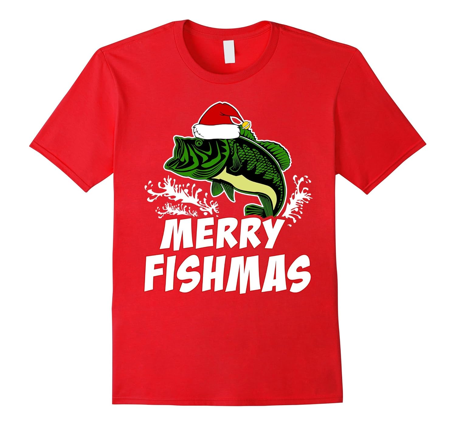 Merry Fishmas T-shirt Santa Fishing Lover Fish-Rose