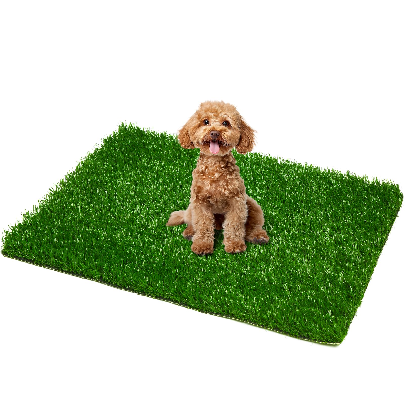 Artificial Pet Pee Grass Mat for Puppy, Pet Turf Fake Grass Replacement Pad for Dog Potty Training, Indoor and Outdoor (46 x 58.5 cm) — image 1
