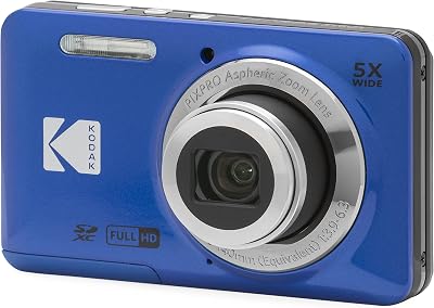 Kodak PIXPRO FZ55 16 MP Compact Camera 28mm Wide 4608x3456 Blue