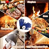 Flintronic Grill Gloves Heat Resistant Fire Resistant 1472F/800C Blue view 6