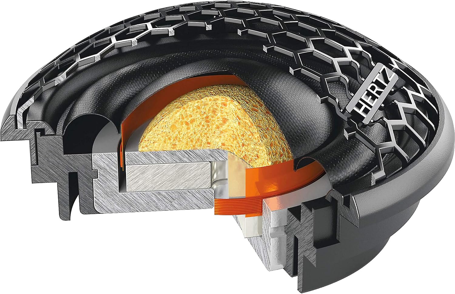 Hertz CK 165 F - 2-way component system with slim woofer 165 mm, 26 mm tweeter, passive crossover and grille, 270W peak - Image 5