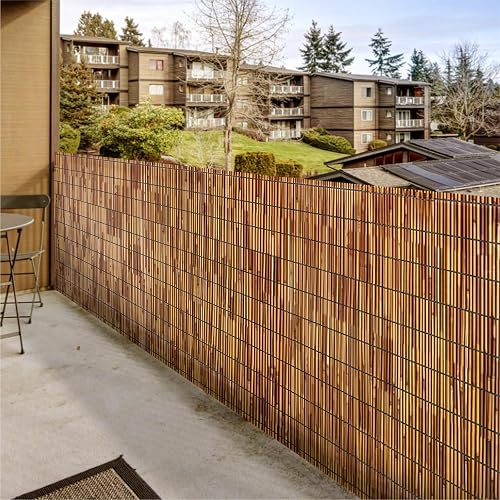 Evergreen Ivy Bamboo Blinds Bamboo Privacy Fence Natural Reed Fencing ...