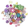 Buttons Galore and More Collection Round Novelty Buttons & Embellishments Based on Variety of Themes, Holidays and Seasons for DIY Crafts, Scrapbooking, Sewing, Cardmaking and other Projects – 50 Pcs