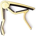 Dunlop Acoustic Trigger, Curved, Gold Guitar Capo (83CG)