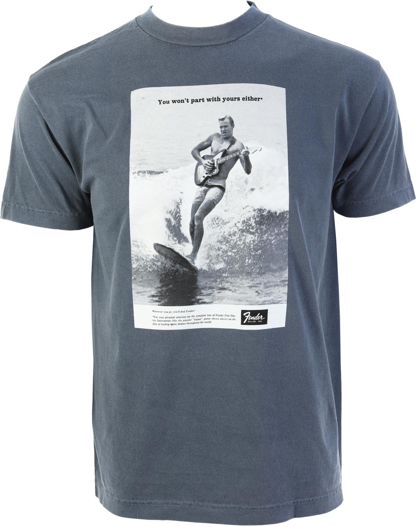 Fender Vintage Ad Surfer Tee, Ocean, M