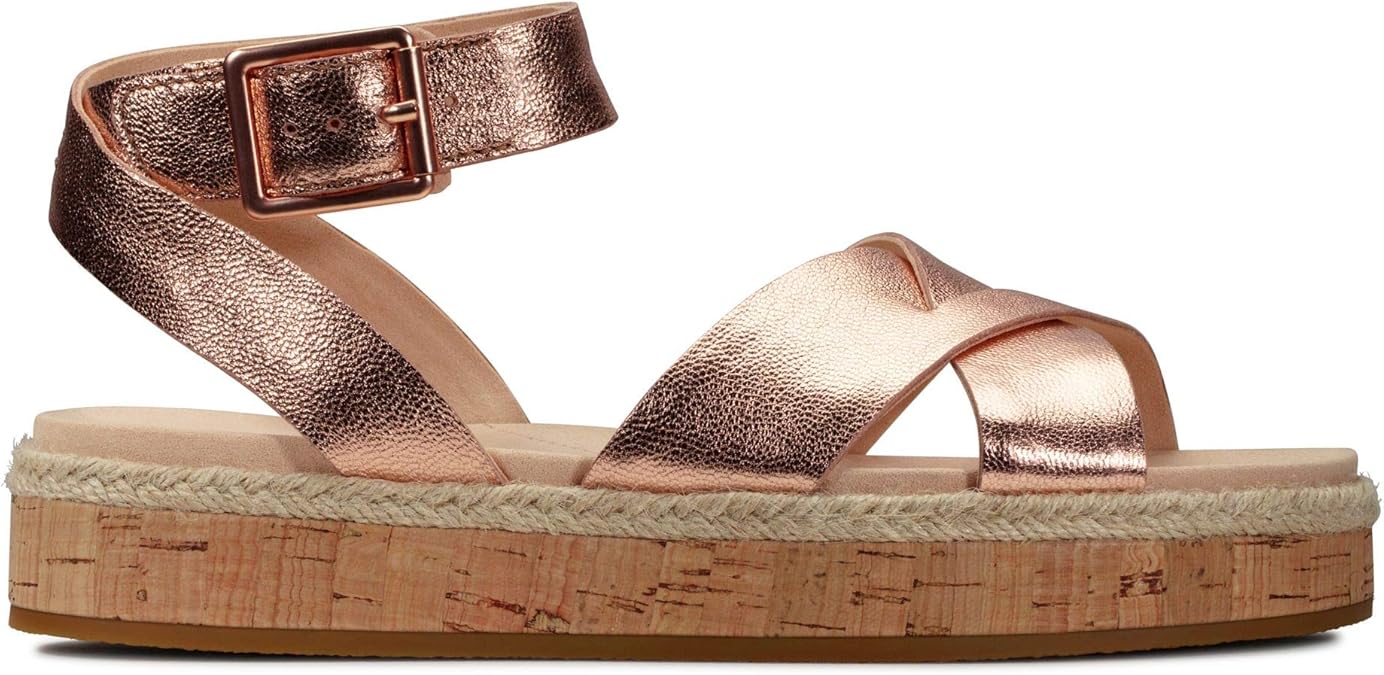 rose gold color sandals