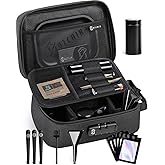 OZCHIN Large Smell Proof Bag with Combination Lock Odor Proof Lock Box Travel Storage Case Activated Charcoal Bag Great Christmas Gift (Black 1)