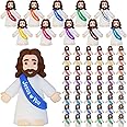 50 Pcs Little Jesus Figures, Mini Jesus Figurines in Bulk Easter Jesus Loves You Tiny Christ Toys to Hide and Seek Sunday School Religious Party Favors Baptism Gifts for Easter Egg Stuffers