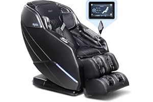 MYNTA Massage Chair Full Body with Heat, Zero Gravity SL-Track Shiatsu 3D Massage Chairs with 12 Modes,12 Massage Techniques, Waist Hip Heating, Calf Foot Massage, HD Bluetooth Speaker & White Noise