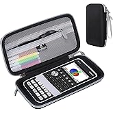 Hard Travel Case Replacement for CASIO PRIZM FX-CG50/CASIO FX-9750GIII/Texas Instruments TI-34/Texas Instruments BA II,Color Graphing Calculator - Tourmate，Case Only (Black + Gray, Basic)