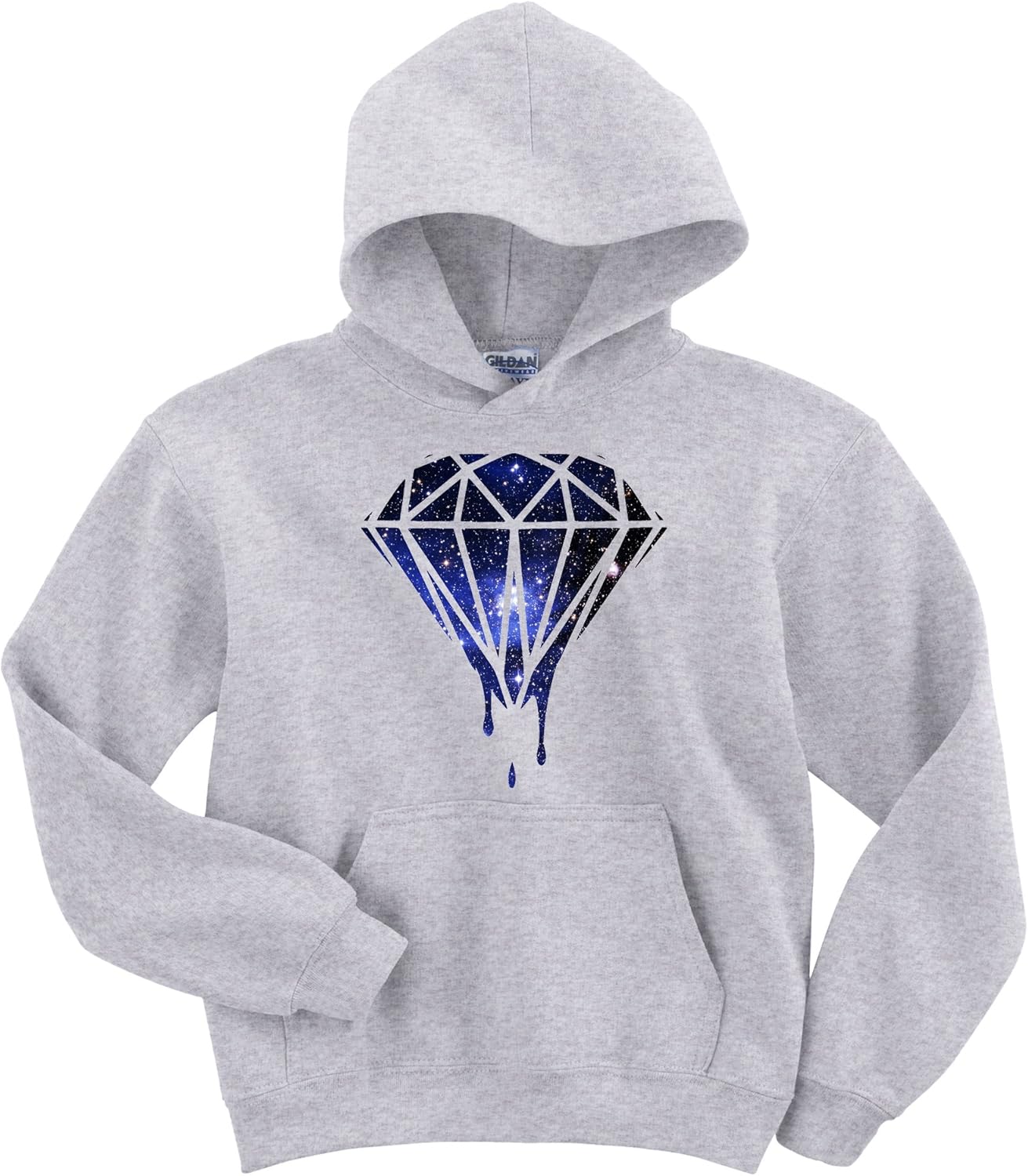 Dripping Diamond Galaxy Swag Fashion Hoodie Sweater (Ash Grey) Amazon.co.uk Clothing