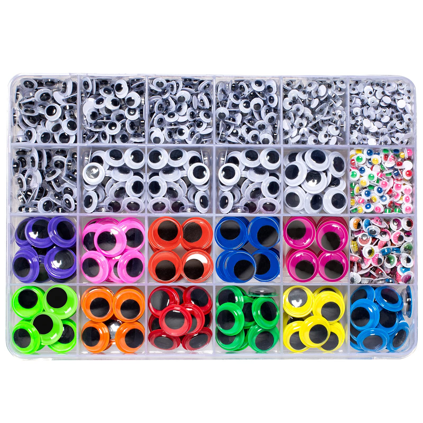 Photo 1 of 1700pcs Googly Wiggle Eyes Self Adhesive, for Craft Sticker Eyes Multi Colors and Sizes for DIY by ZZYI