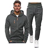Hakjay Sweatsuits for Men 2 Piece Hoodie Men's Jogging Tracksuit Set Casual Athletic Long Sleeve Outfit Pullover Suit Set