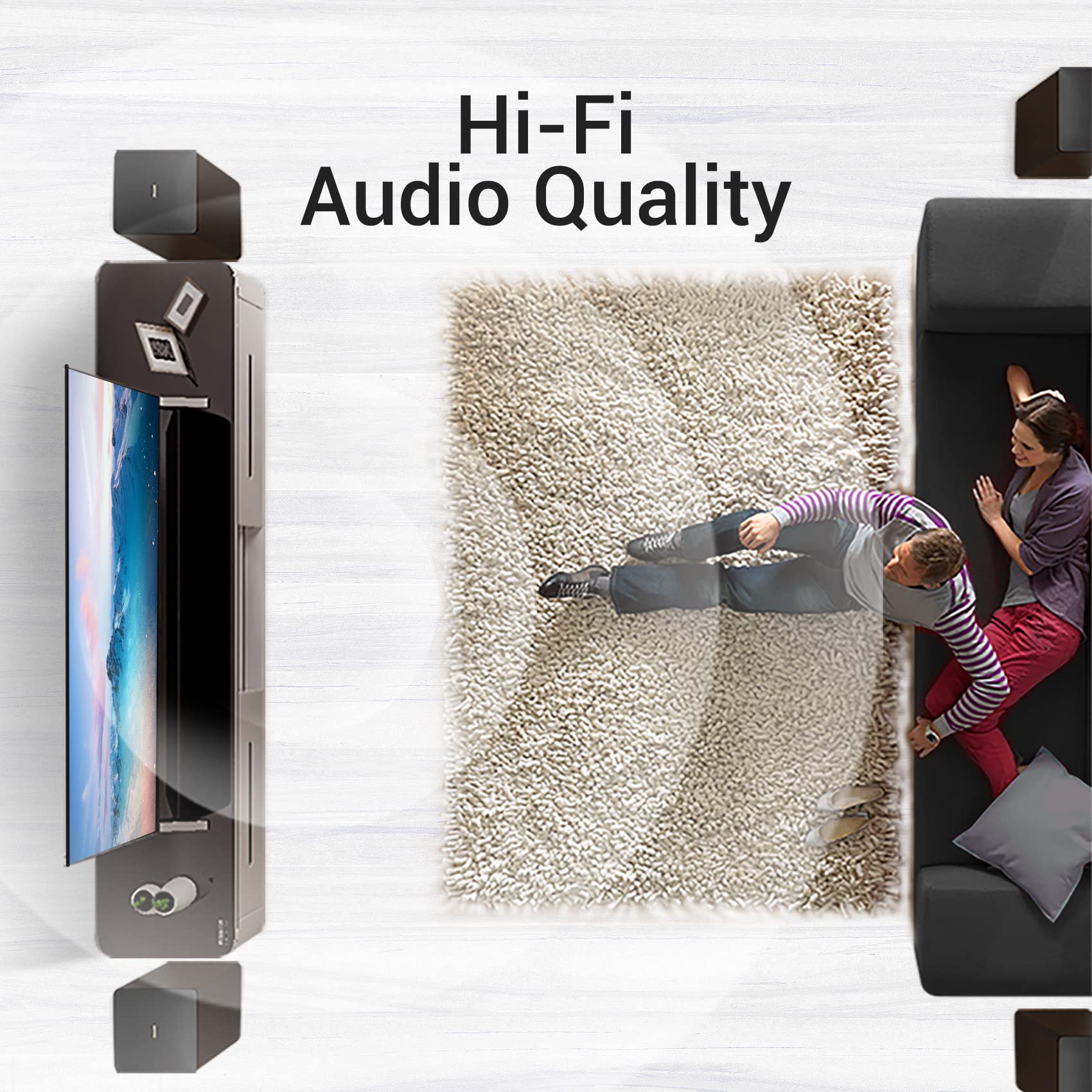 VENTION 8K HDMI Cable 2.1 16FT Braided HDMI Cord 48Gbps 3D 8K60Hz 4K