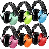 Amylove 6 Pcs Noise Cancelling Headphones Kids Adult Ear Muffs Bulk, Ear Protection 27db Noise Reduction Hearing Earmuff(Creamy Style,Vibrant Color)