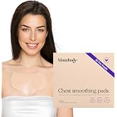 BLUMBODY Chest Wrinkle Pads &ndash; Anti-Wrinkle Silicone Patches Skin Firming, Smoothing &ndash; Reusable Overnight Chest Pads &ndash; Anti-Aging Crepe Erase Pad &ndash; Neck, D&eacute;collet&eacute; (1-Month Supply)