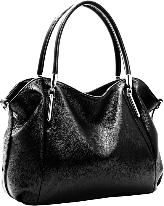 HESHE Womens Leather Handbags Tote Bag Top Handle Bag Hobo Shoulder