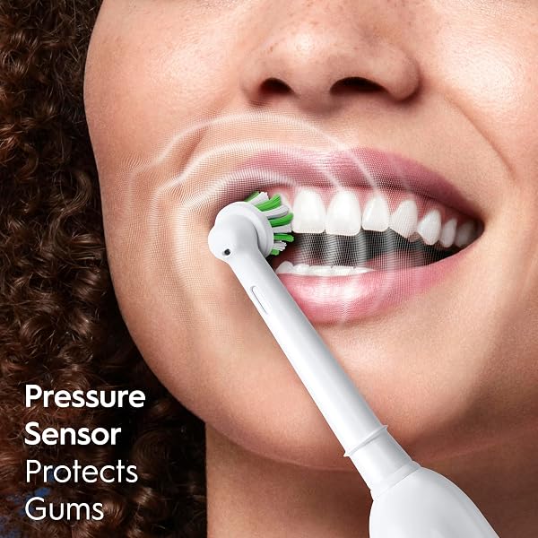 ORAL-B PRO 1000 CROSSACTION ELECTRIC TOOTHBRUSH, BLACK AND WHITE, 2 COUNT