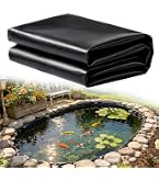 Lona Impermeable Para Estanque HDPE 2x2 M, Flexible Y Resistente Para Fuentes Y Cascadas De Jardín