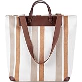 Large Women's Work Tote Bag – Laptop Compartment,Canvas Shoulder Bag for Office & Daily Use,Tote Bag with Spacious Storage