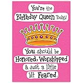 Funny Birthday Card, hilarious Birthday Cards for women, for her, Mom, Sister, Wife, Best Friend, Grandmother, Birthday gifts, all the Birthday Queens in your life.