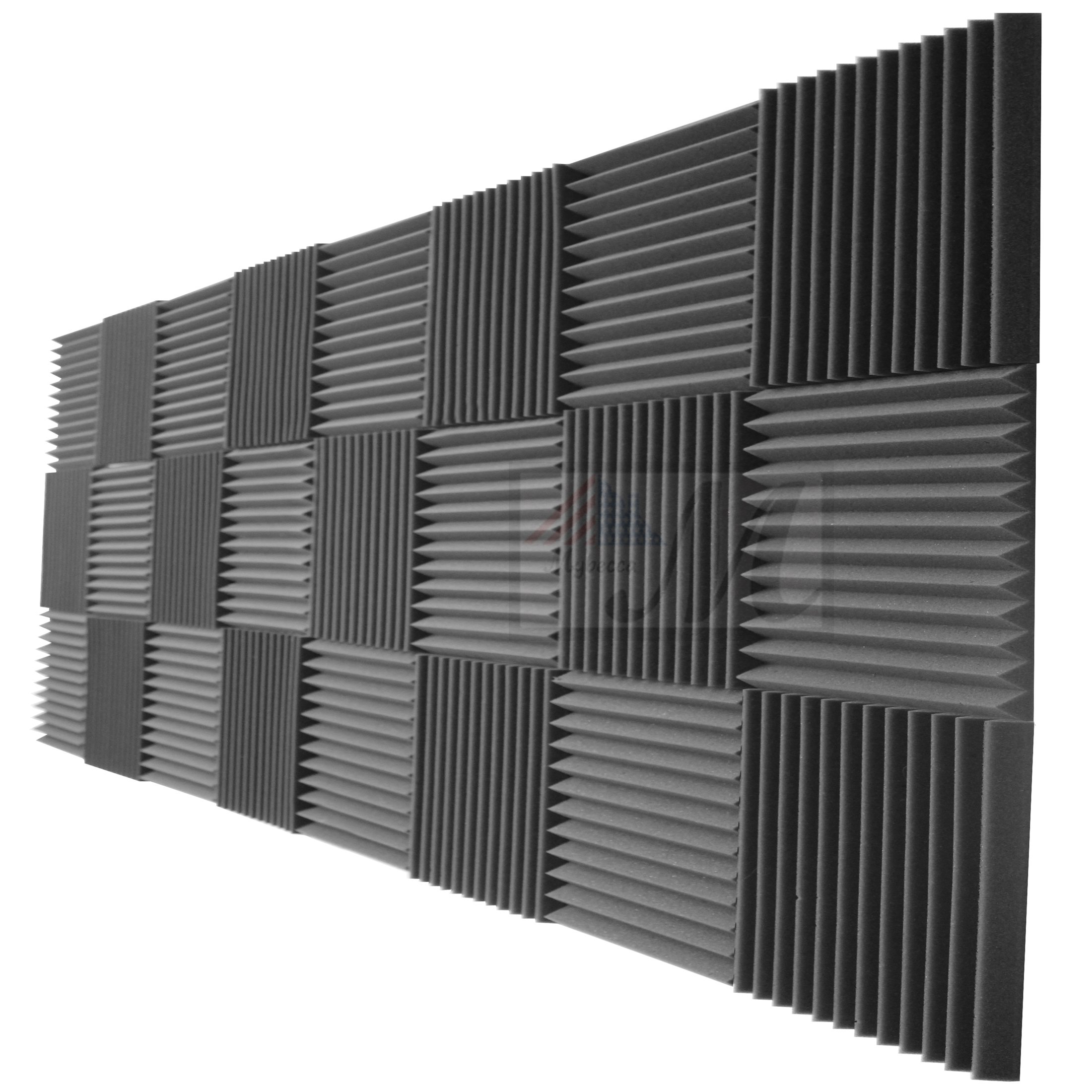 24 Pack Acoustic Wedge Studio Soundproofing Foam Wall Tiles 12 X 12 X 2 Inche.. Fox and Grapes