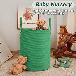 JMvicyroam Large Woven Laundry Basket Hamper,60L