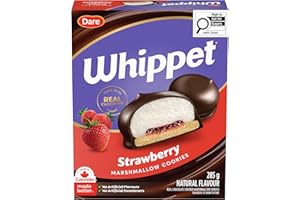 Whippet Black Forest - Chewy Marshmallow Filling, Soft Cookie Base, Sweet Cherry Centre, Real Chocolate Coating, Canadian, Pe