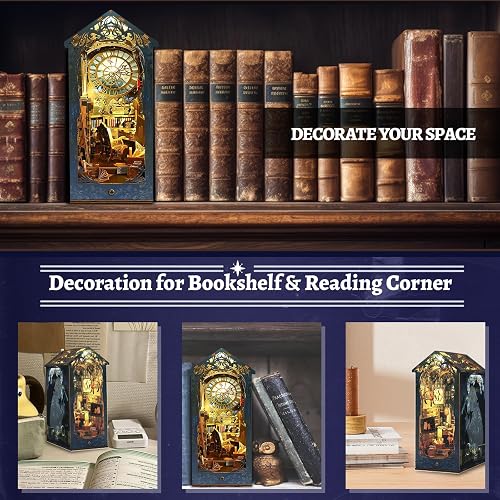 Kit DIY Book Nook "Detective Agency" - Maquette Miniature 1:24 à Construire, Pour Adultes