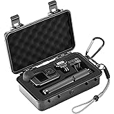 Hard Case for Gopro Hero 13/12/11/10/9 Media Mod/Volta/Light Mod,Wasterproof Organizer Travel Storage Case for Go pro Hero for dji osmo action 6 5 with 2 Batteries Accessories