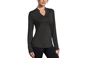 COOrun Workout Shirts for Women Long Sleeve Yoga Tops Casual Hiking Tee Shirt Athletic Breathable Top Quick Dry