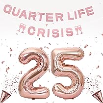 Wonmelody Décorations De 25e Anniversaire Pour Femme It's Giving