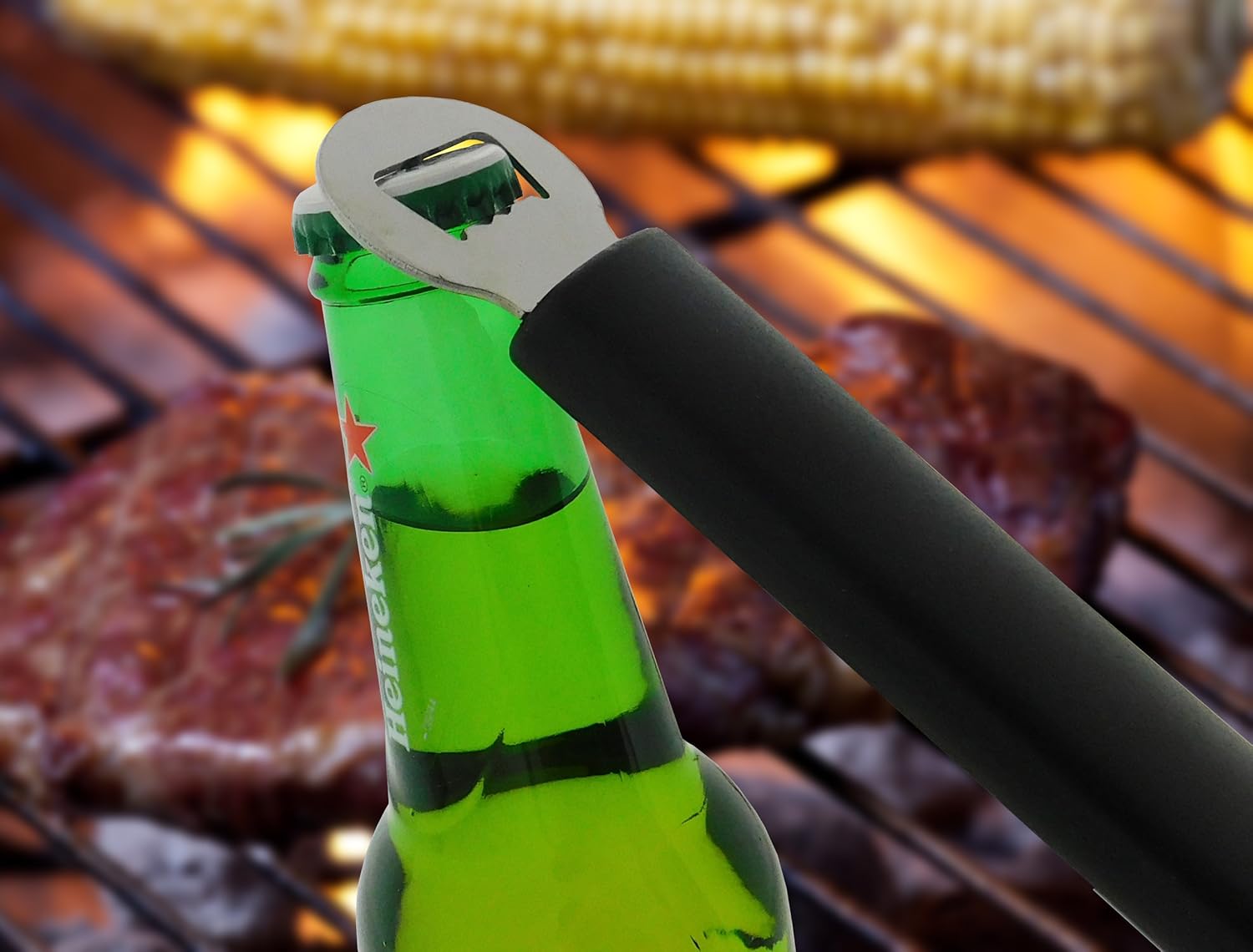 4 Piece Grill Tools Set For BBQ, Tailgate MagnaGrill by