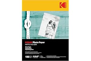 Kodak photo paper 8.5 x 11 matte, 100 count 39 lb - 145 g/m (41184-3510-225)