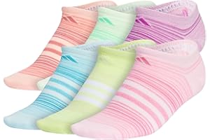 adidas Kids-Girl's Superlite No Show Socks (6-Pair)