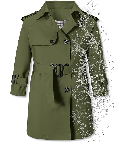 Amazon.com: amropi Boy's Pea Coat Faux Wool Double Breasted Trench