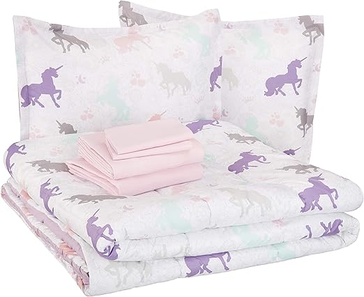 Amazon Com Amazonbasics Easy Care Super Soft Microfiber Kid S Bed