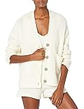 The DropWomen's Brigitte Chunky Button-Front Pocket Ribbed Cardigan