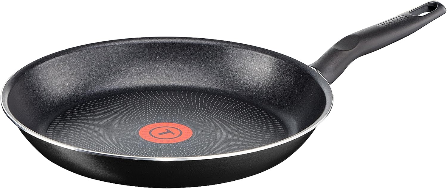 Tefal Sartén Extra 30cm tecnología Thermopost, Metal, Negro, 30 cm