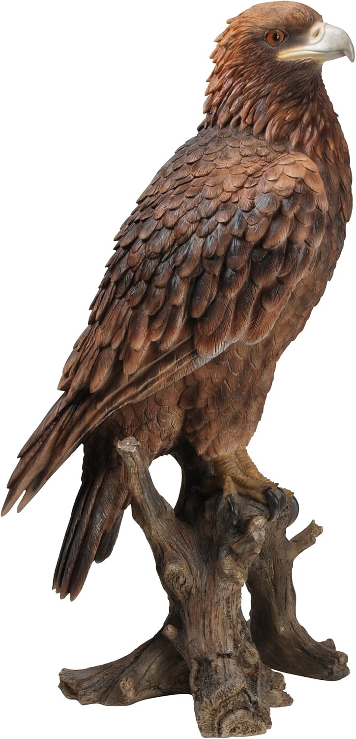 Vivid Arts Golden Eagle Resin Ornament, Multicolor