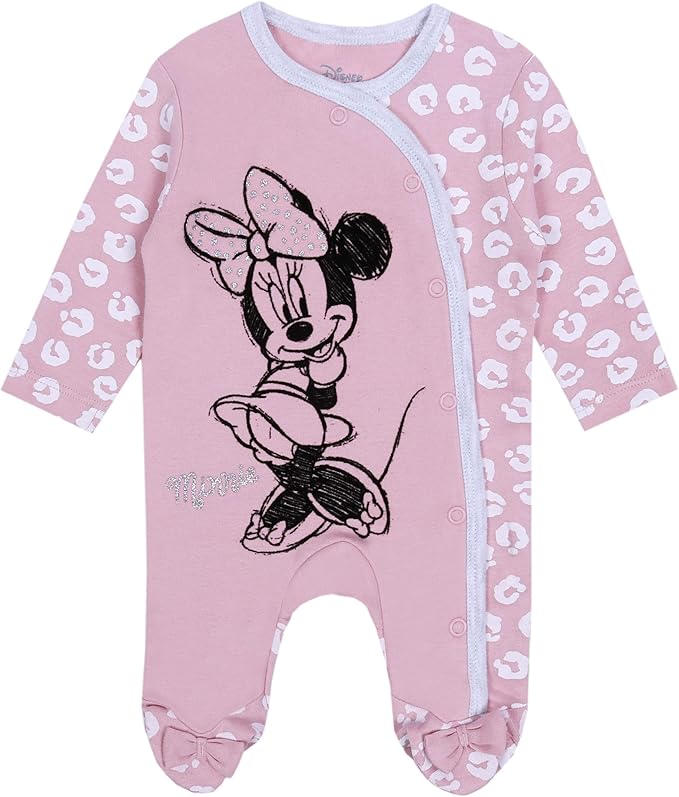 baby girl sleepsuit and hat set