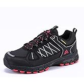 Queday Waterproof Hiking Shoes Mens Lightweight Walking Shoes Daily Hike Trekking Trail Outdoor Camping Climbing