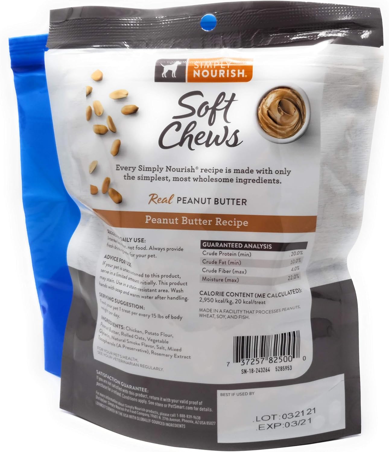 simply nourish peanut butter soft chews