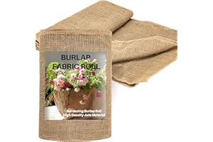 MAQIHAN Burlap Fabric Roll - Garden Burlap Fabric Roll 40" X 13 Feet Natural Burlap Material Fabric Roll Trees Fabric Burlap Tree Wrap Outdoor Plant Jute Fabric Burlap Rolls for Crafts Gardening Decor