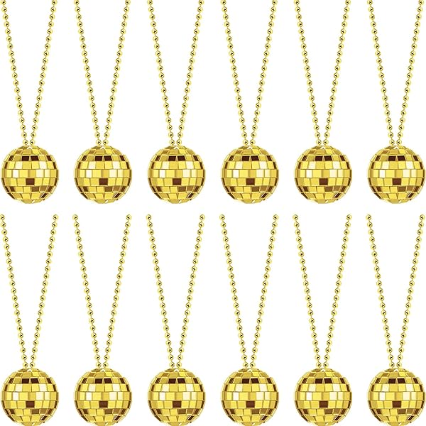 thumbnail image 2 of Gold Dollar Sign Mardi Gras Beads - Set Of 12 Necklaces For Parties & Events 2 of 11